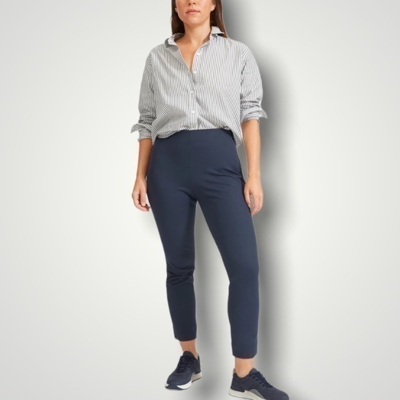 Everlane The Curvy Side-Zip Stretch Cotton elastane Pant - Picture 1 of 13